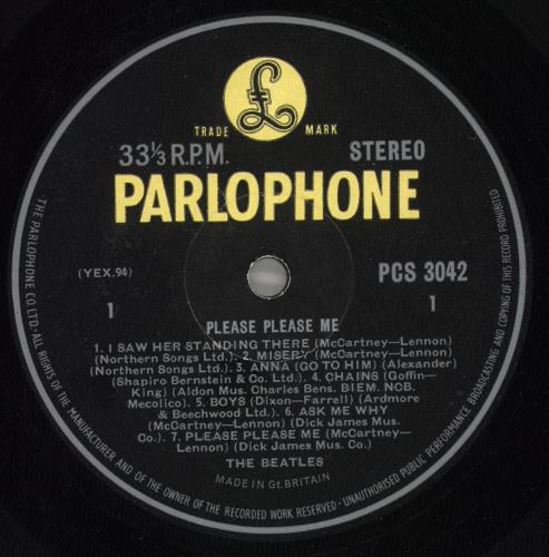 The Beatles Please Please Me - 4th - EX vinyl LP album (LP record) UK BTLLPPL334635