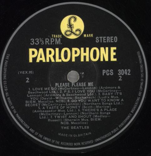 The Beatles Please Please Me - 4th - EX vinyl LP album (LP record) UK BTLLPPL334635