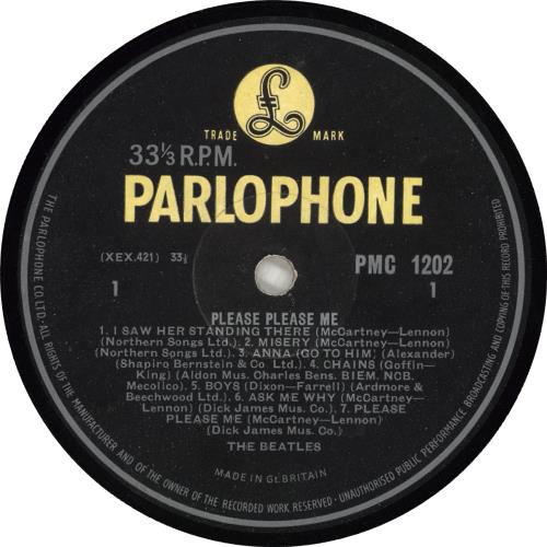 The Beatles Please Please Me - 4th vinyl LP album (LP record) UK BTLLPPL712993