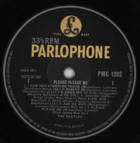 The Beatles Please Please Me - 5th EJD vinyl LP album (LP record) UK BTLLPPL834350