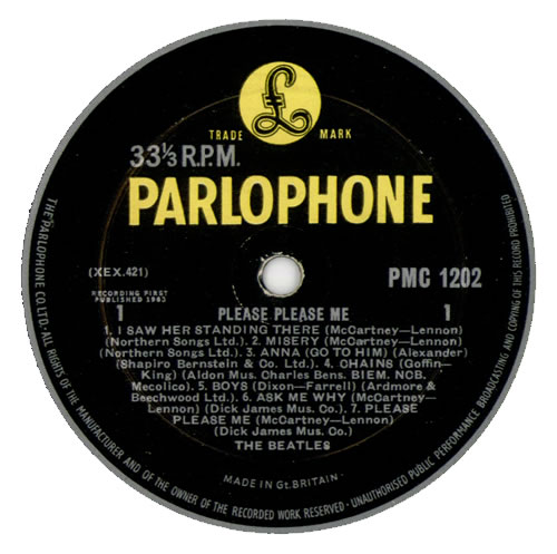 The Beatles Please Please Me - Decca - EX vinyl LP album (LP record) UK BTLLPPL511705