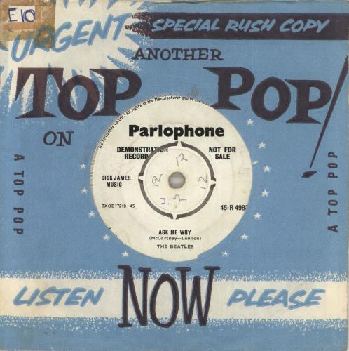 The Beatles Please Please Me - Demo 7" vinyl single (7 inch record / 45) UK BTL07PL718093