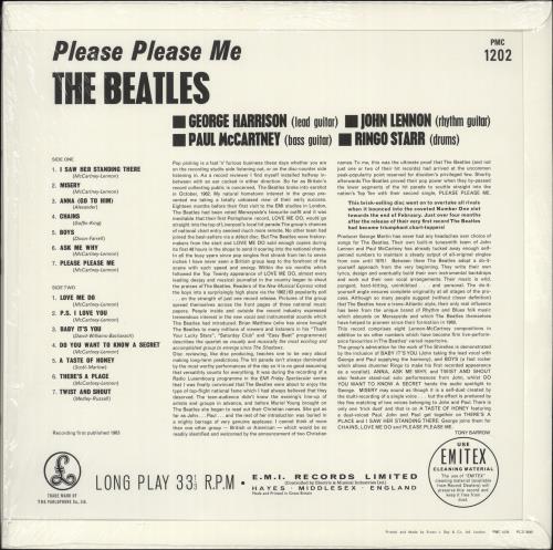 The Beatles Please Please Me - MONO - 180 Gram vinyl LP album (LP record) UK BTLLPPL704035