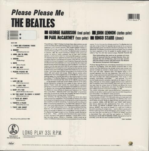 The Beatles Please Please Me - Sealed vinyl LP album (LP record) US BTLLPPL875206