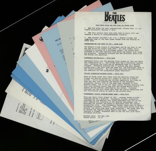 The Beatles Promotional Campaign Material memorabilia UK BTLMMPR643614
