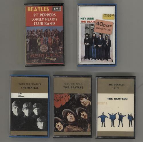 The Beatles Quantity of 5 Beatles Cassette Albums cassette album UK BTLCLQU758636