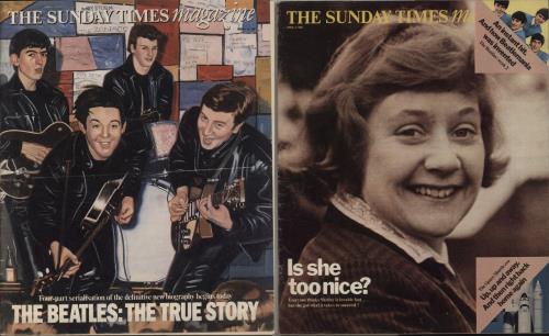 The Beatles Quantity of Three Sunday Newspaper Supplements magazine UK BTLMAQU861332