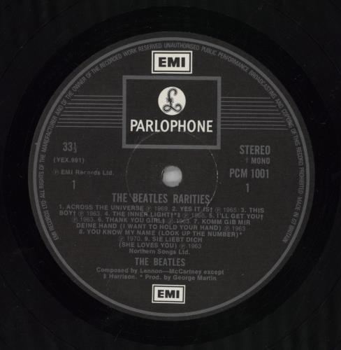 The Beatles Rarities - 1st - EX vinyl LP album (LP record) UK BTLLPRA673779