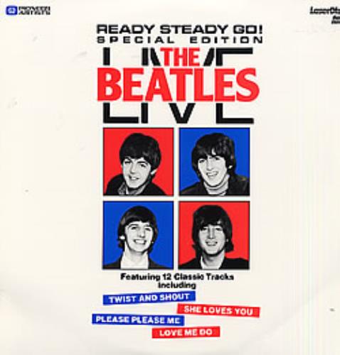 The Beatles Ready Steady Go laserdisc / lazerdisc US BTLLZRE73108