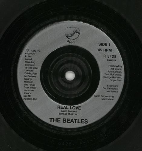 The Beatles Real Love - EX 7" vinyl single (7 inch record / 45) UK BTL07RE868319