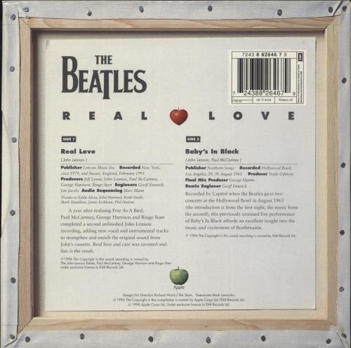 The Beatles Real Love - EX 7" vinyl single (7 inch record / 45) UK BTL07RE868319