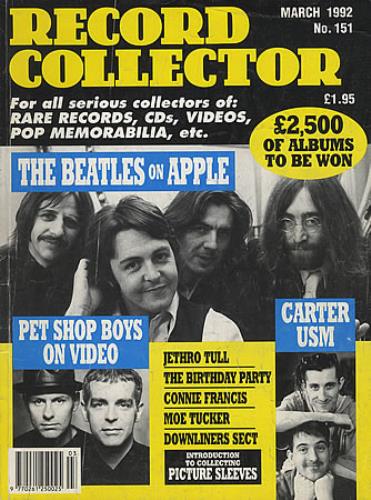 The Beatles Record Collector - March 1992 magazine UK BTLMARE404782