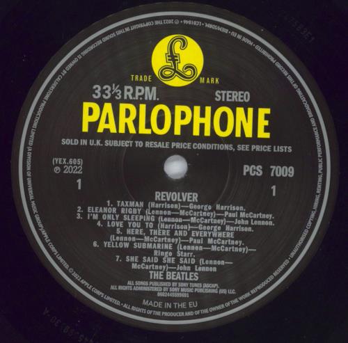 The Beatles Revolver - 180g vinyl LP album (LP record) UK BTLLPRE827571