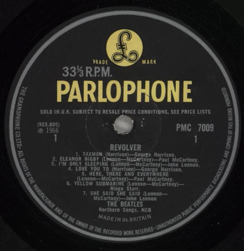 The Beatles Revolver - 1st - Mix 11 - G vinyl LP album (LP record) UK BTLLPRE721211