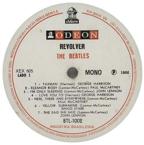 The Beatles Revolver - 1st - Mono vinyl LP album (LP record) Brazilian BTLLPRE576470