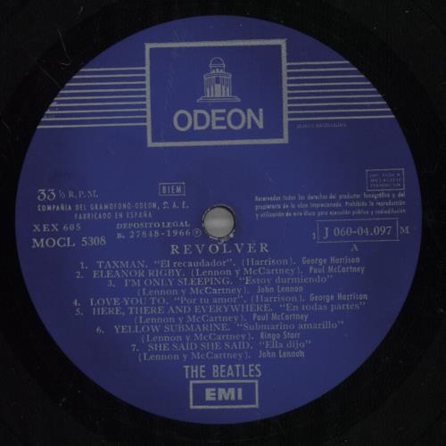 The Beatles Revolver - 1st vinyl LP album (LP record) Spanish BTLLPRE888180
