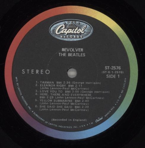 The Beatles Revolver - 2nd - EX vinyl LP album (LP record) US BTLLPRE881589
