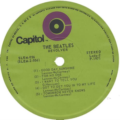 The Beatles Revolver - Green Label vinyl LP album (LP record) Mexican BTLLPRE295246