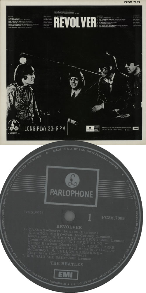 The Beatles Revolver vinyl LP album (LP record) New Zealand BTLLPRE583176