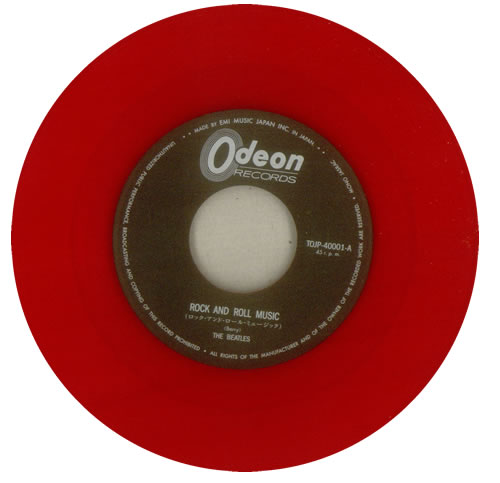 The Beatles Rock And Roll Music - Red Vinyl 7" vinyl single (7 inch record / 45) Japanese BTL07RO539870