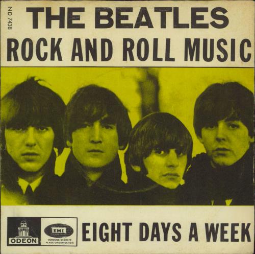The Beatles Rock And Roll Music - VG+ 7" vinyl single (7 inch record / 45) Danish BTL07RO789521