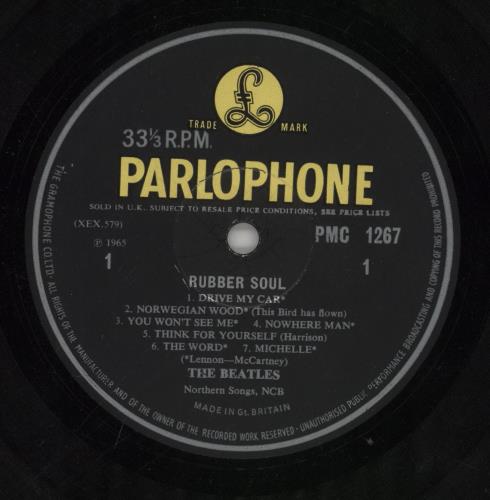 The Beatles Rubber Soul - 1st - EJ Day - VG vinyl LP album (LP record) UK BTLLPRU863614