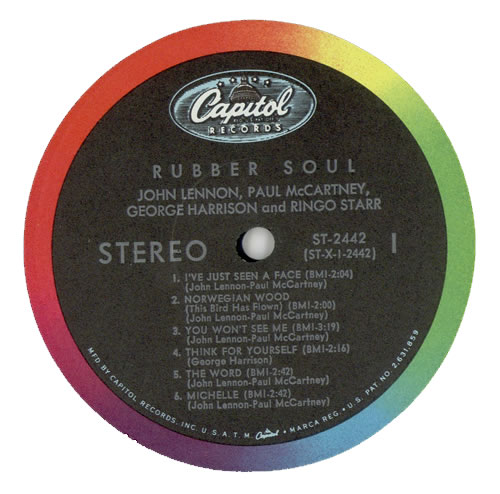 The Beatles Rubber Soul - 1st - Small Slick vinyl LP album (LP record) US BTLLPRU211820