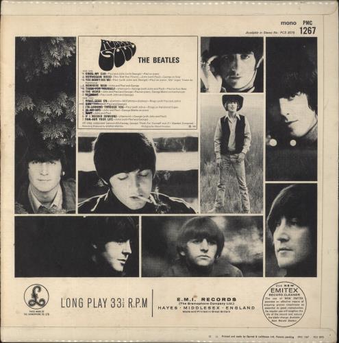 The Beatles Rubber Soul - 1st - VG vinyl LP album (LP record) UK BTLLPRU781740