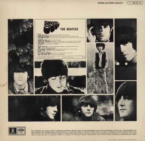 The Beatles Rubber Soul - Light Blue Label - VG vinyl LP album (LP record) German BTLLPRU863013