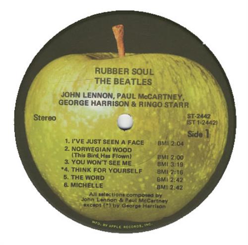 The Beatles Rubber Soul - Mfd by Apple/Unsliced vinyl LP album (LP record) US BTLLPRU333517