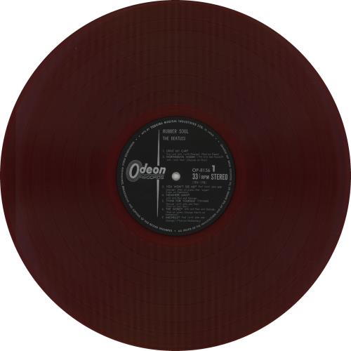 The Beatles Rubber Soul - Red Vinyl vinyl LP album (LP record) Japanese BTLLPRU281856