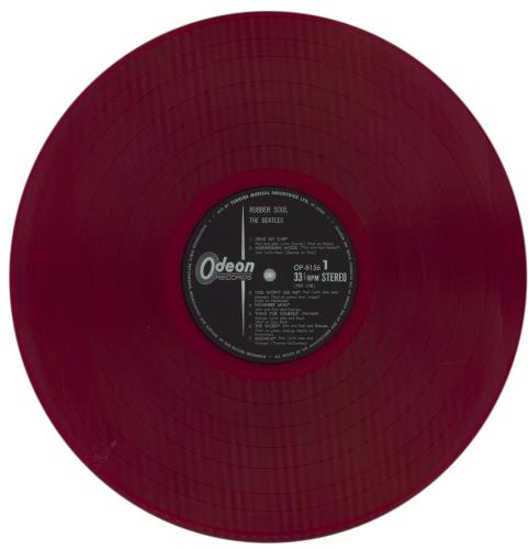 The Beatles Rubber Soul - Red Vinyl vinyl LP album (LP record) Japanese BTLLPRU859556