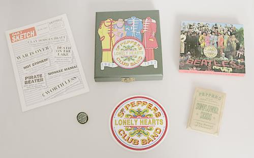 The Beatles Sgt Peppers Lonely Hearts Club Band -  CD & Badge CD Album Box Set UK BTLDXSG99164