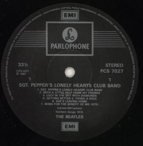 The Beatles Sgt. Pepper's - 2 Box - All Rights - Barcode vinyl LP album (LP record) UK BTLLPSG313599