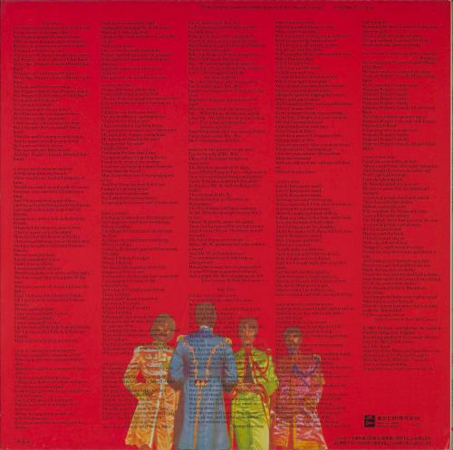 The Beatles Sgt. Pepper's - Red Vinyl + 86 Obi + Silver Anniversary Sticker vinyl LP album (LP record) Japanese BTLLPSG234692