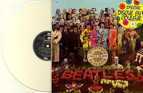 The Beatles Sgt. Pepper's - White Vinyl vinyl LP album (LP record) French BTLLPSG179716