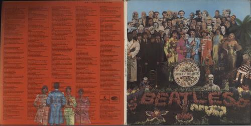 The Beatles Sgt. Pepper's - Wide Spine - Complete - EX vinyl LP album (LP record) UK BTLLPSG693208