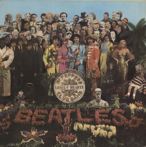 The Beatles Sgt. Pepper's - Wide Spine - VG vinyl LP album (LP record) UK BTLLPSG604271