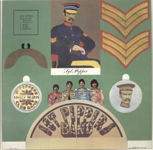 The Beatles Sgt. Pepper's - Wide Spine - VG vinyl LP album (LP record) UK BTLLPSG604271