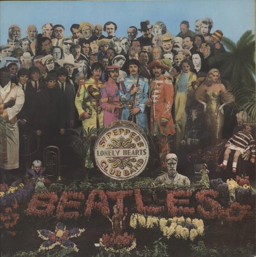 The Beatles Sgt. Pepper's - Wide Spine vinyl LP album (LP record) UK BTLLPSG876100