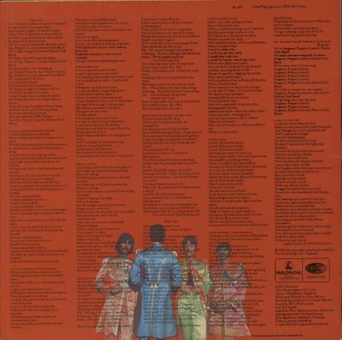 The Beatles Sgt. Pepper's - Wide Spine vinyl LP album (LP record) UK BTLLPSG876100