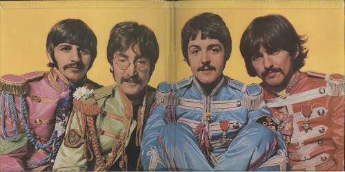 The Beatles Sgt. Pepper's - Wide Spine vinyl LP album (LP record) UK BTLLPSG876100