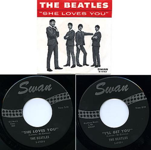 The Beatles She Loves You 7" vinyl single (7 inch record / 45) US BTL07SH298288
