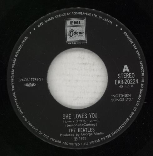 The Beatles She Loves You 7" vinyl single (7 inch record / 45) Japanese BTL07SH64428