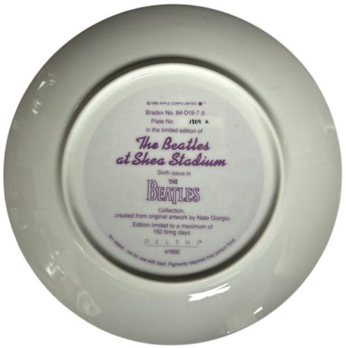The Beatles Shea Stadium Plate memorabilia UK BTLMMSH879688