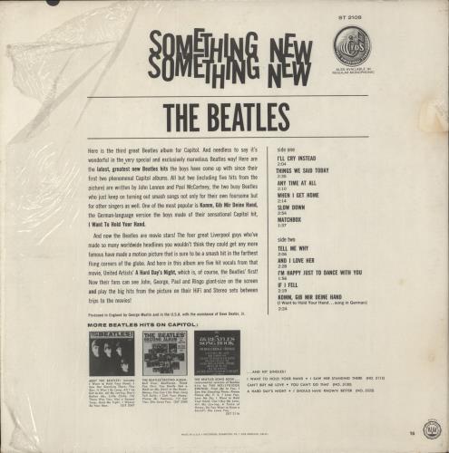 The Beatles Something New - 2nd vinyl LP album (LP record) US BTLLPSO427223