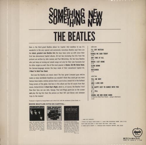 The Beatles Something New - VG vinyl LP album (LP record) Japanese BTLLPSO812447