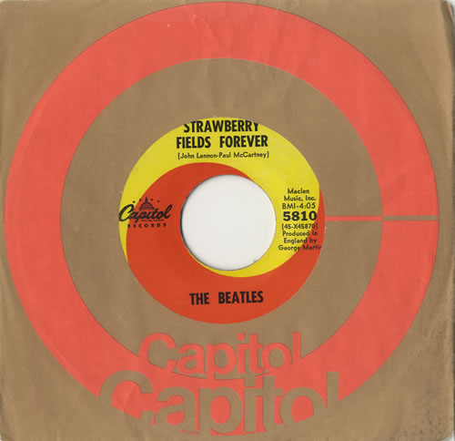 The Beatles Strawberry Fields Forever - 1st 7" vinyl single (7 inch record / 45) US BTL07ST501621