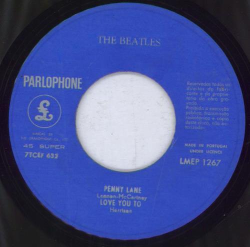 The Beatles Strawberry Fields Forever 7" vinyl single (7 inch record / 45) Portuguese BTL07ST359266
