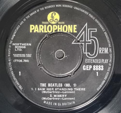 The Beatles The Beatles (No. 1) EP - 1st Garrord - EX 7" vinyl single (7 inch record / 45) UK BTL07TH813304